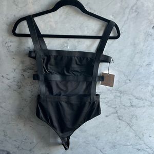 Camille scrappy berk bodysuit in black